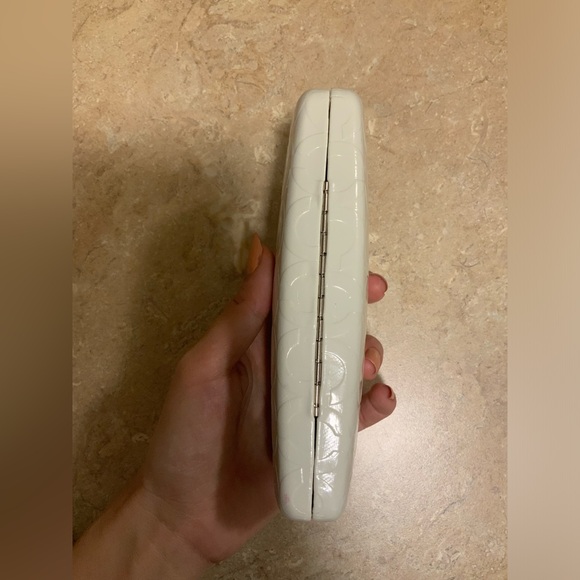 COACH Hardshell White Monogram CC Sunglasses Eyeglasses Protective Case 7” - Picture 3 of 12